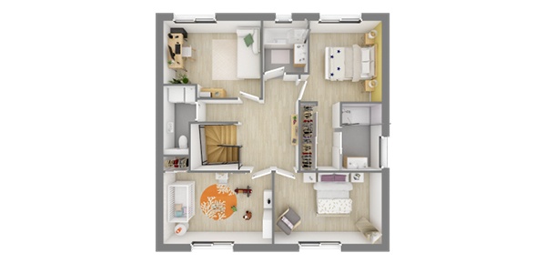 plan étage maison sur mesure ile de france