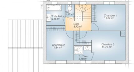 Saphir 110 Tradition 2567-271417_plan-maison-saphir-110-elegance-etage.jpg - Maisons Balency