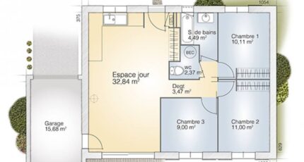 Opale GA 73 F Elégance 2560-269374_plan-maison-opale-ga-73-f-elegance.jpg - Maisons Balency