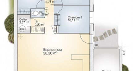 Opale GA 83 P Elégance 2558-269355_plan-maison-opale-ga-83-p-elegance.jpg - Maisons Balency