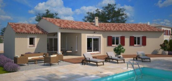 Plan de maison Surface terrain 85 m2 - 5 pièces - 3  chambres -  avec garage 