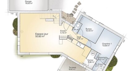 Diamant 125 Tradition 2523-268994_plan-maison-diamant-125-tradition-rdc.jpg - Maisons Balency