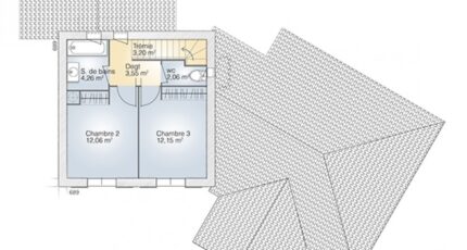 Diamant 125 Elégance 2522-268983_plan-maison-diamant-125-elegance-etage.jpg - Maisons Balency