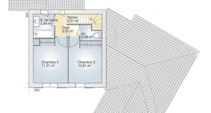 Diamant 100 Elégance 2520-267988_plan-maison-diamant-100-elegance-etage.jpg - Maisons Balency