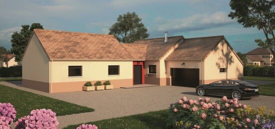 Plan de maison Surface terrain 120 m2 - 5 pièces - 3  chambres -  avec garage 