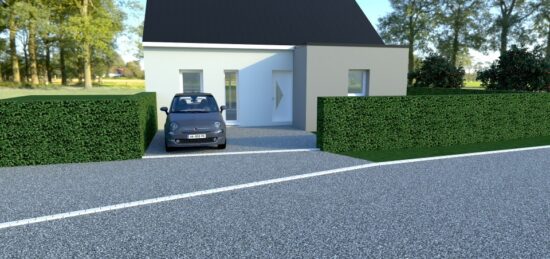 Maison neuve à Villers-Bocage, Normandie