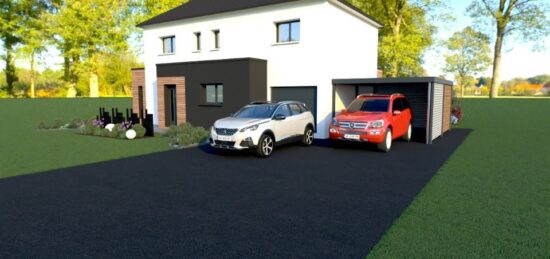 Maison neuve à Boos, Normandie
