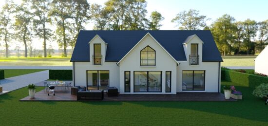 Maison neuve à Brosville, Normandie