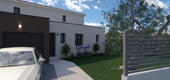 Maison neuve à Saint-Quentin-la-Poterie, Occitanie