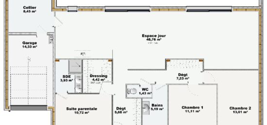 Maison neuve à , Array