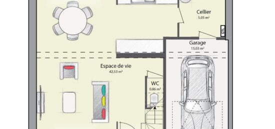 Maison neuve à , Array
