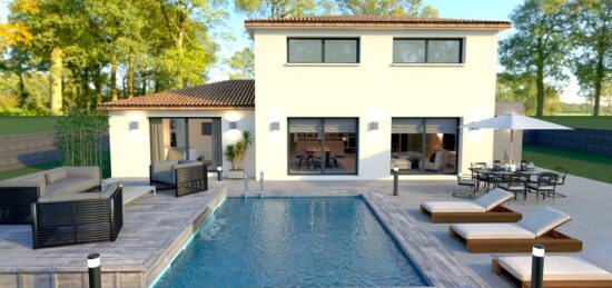 Maison neuve à Tresserre, Occitanie