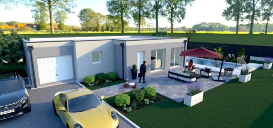 Maison neuve à Rebets, Normandie