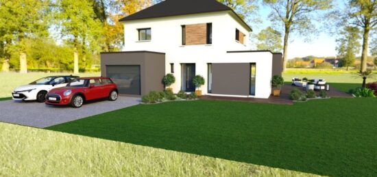 Maison neuve à Ymare, Normandie