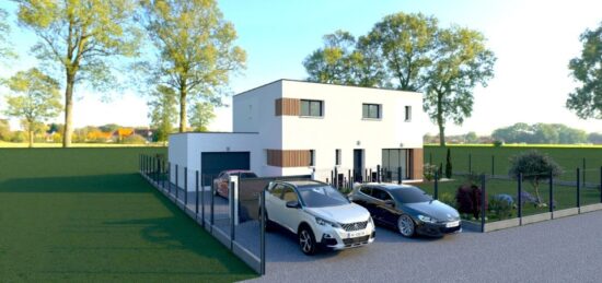 Maison neuve à Ymare, Normandie