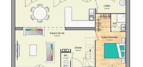 Maison neuve à , La Réunion