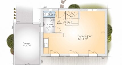 Teyran Maison neuve - 2443040-271413_plan-maison-saphir-110-elegance-rdc.jpg Maisons Balency