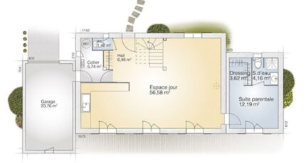 Guzargues Maison neuve - 2443055-269436_plan-maison-saphir-140-elegance-rdc.jpg Maisons Balency