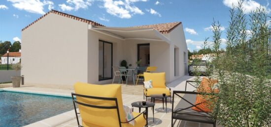 Maison neuve à Saint-Quentin-la-Poterie, Occitanie