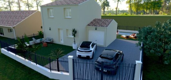 Maison neuve à Pouzolles, Occitanie