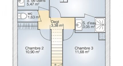 Connaux Maison neuve - 2628465-269327_plan-maison-jade-g-95-tradition-etage.jpg Maisons Balency