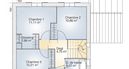 Poussan Maison neuve - 2639234-269190_plan-maison-jade-ga-95-elegance-etage.jpg Maisons Balency