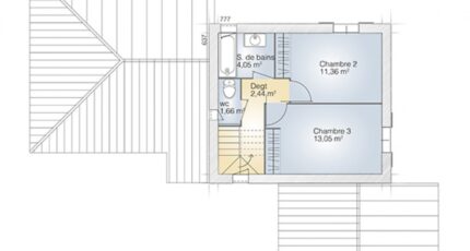 Pouzolles Maison neuve - 2580077-269148_plan-maison-aigue-marine-105-tradition-etage.jpg Maisons Balency
