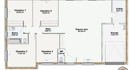 Pouzolles Maison neuve - 2580090-4586modele820250321cvDPs.jpeg Maisons Balency
