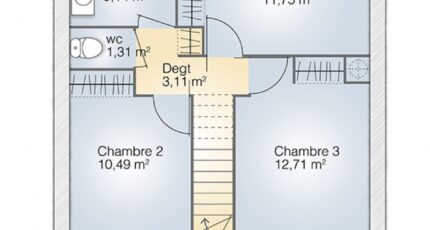 Paulhan Maison neuve - 2570132-269323_plan-maison-jade-g-83-tradition-etage.jpg Maisons Balency